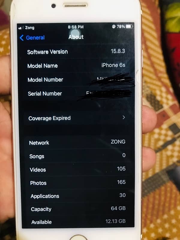 iphone 6s PTA aprove hy 64 gb memory 1