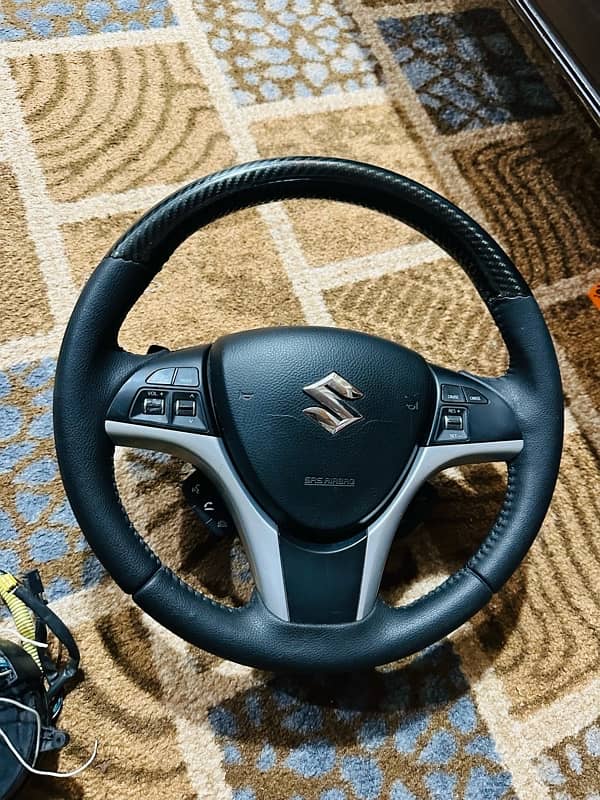 suzuki carbon fiber steering swift cultus 0