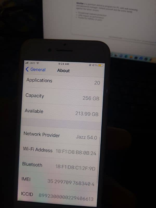 iPhone 8 256gb 96 battery health all ok 3