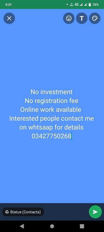 without investment online work available 0