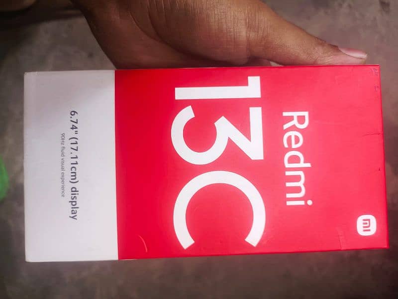 redmi 13c 6gb 128gb with box and charger 0