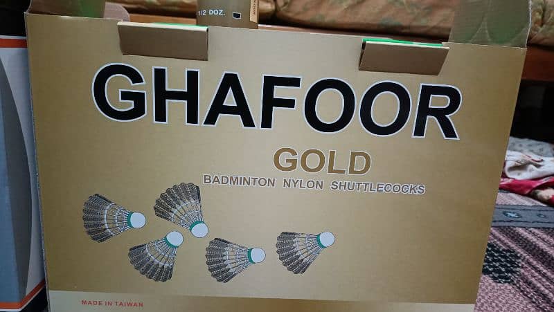 GS (Ghafoor Gold) Nylon shuttlecocks -Made in Taiwan (Pack of 6 Pcs) 2