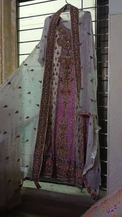 bridal maxi with dupatta