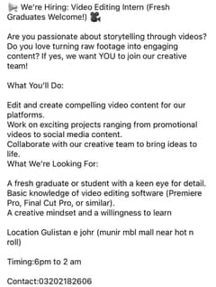 hiring a video editor for a cash cow videos