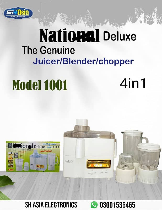 Juicer / Blender / chopper  Warranty 5 Year/ KENWOOD / DOWLANCE 2