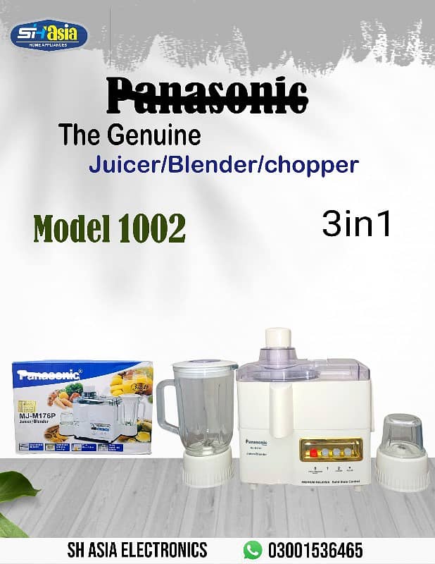 Juicer / Blender / chopper  Warranty 5 Year/ KENWOOD / DOWLANCE 5