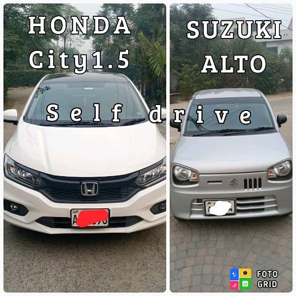 Rent a Car without driver/ Car rental/ self drive/ Honda City/ Alto/ 0