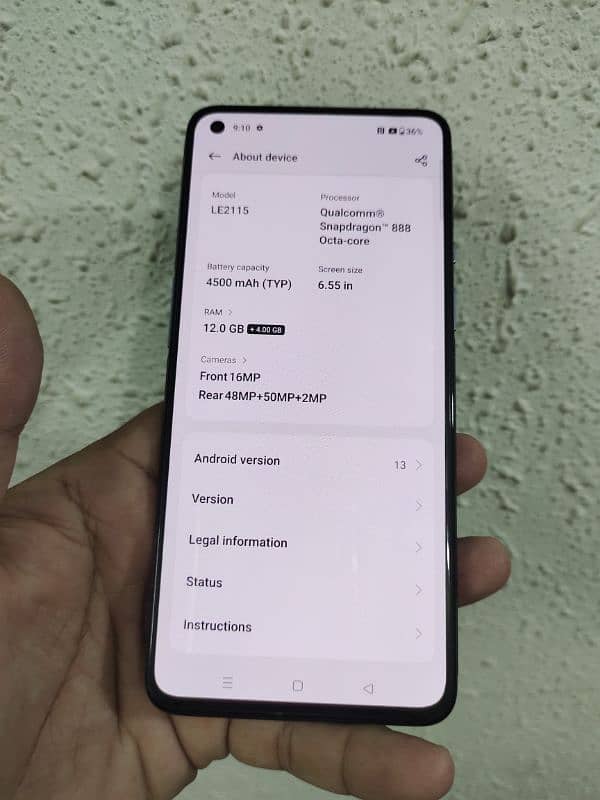 OnePlus 9 12/256 . Dual Sim Approved 9