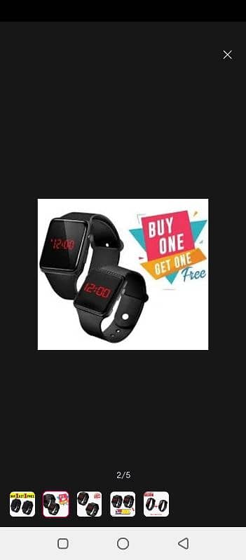 smart watch buy 1 get 1 free it is both for boys and women 1