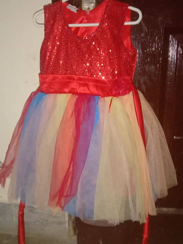 net barbie frock size for 2_3 years old baby girl 2