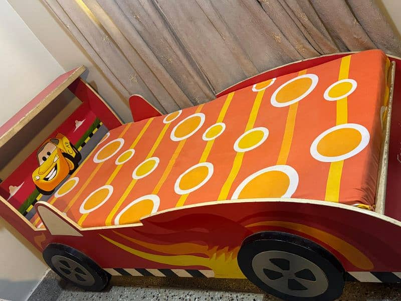 Car wooden kids bed for sell without mattress03242992461 2