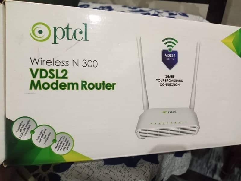 PTCl router like new with box charger mini canle 2