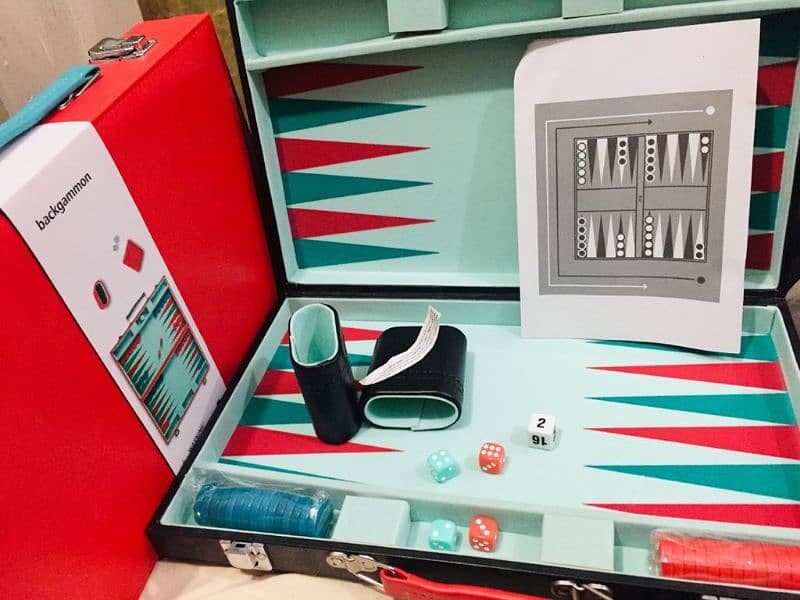 Backgammon set board Game briefcase available 0