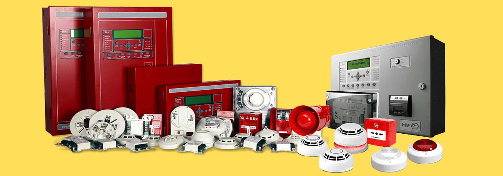 Smoke, Heat detector, Fire Alarm System / Fire extinguisher 1