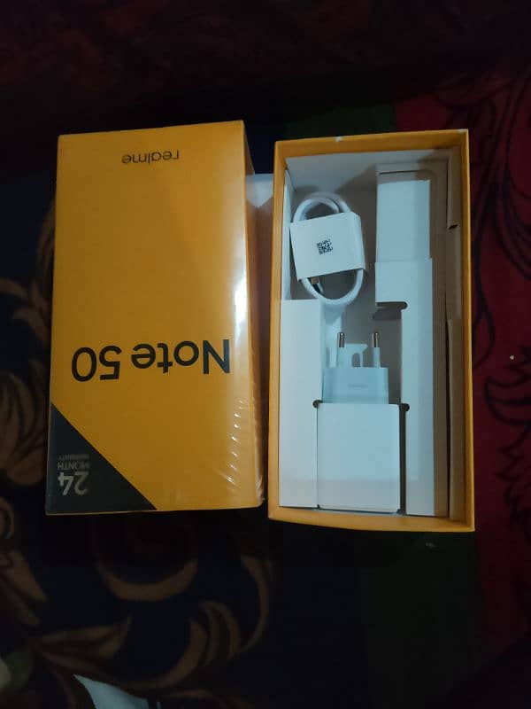 Realme note 50 4gb 64 10 by 10 condition bilkol new h warranty 4 month 1