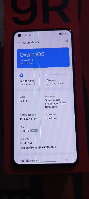 One Plus 9R very Good price PTA OFFICIAL APPROVED. 2