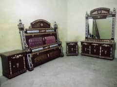 complete bed set new candetion for sale in Lahore