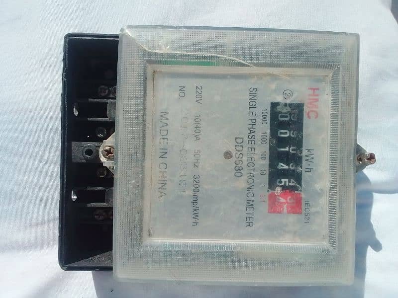 electric sub meter for units counts 0