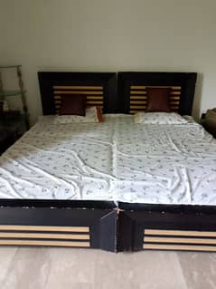 2 beds with mattress