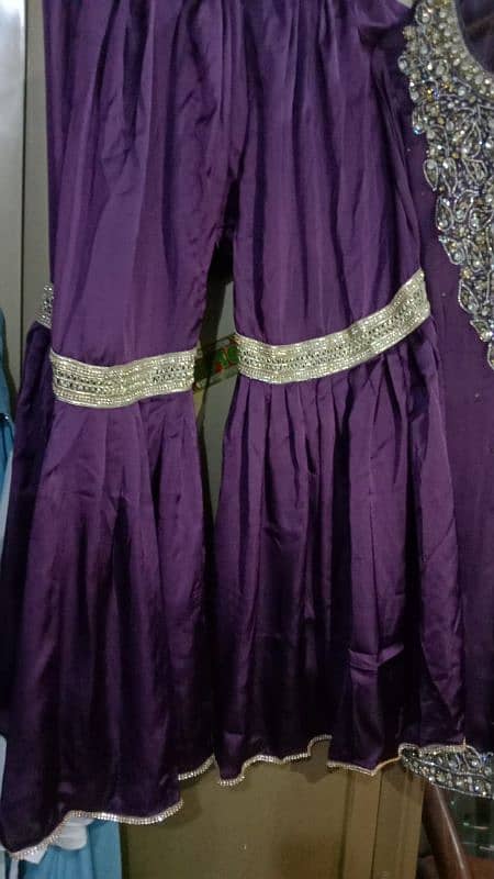 three piece choli sharara dupatta 1