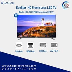 EcoStar 32 Inches LED HD Frameless TV