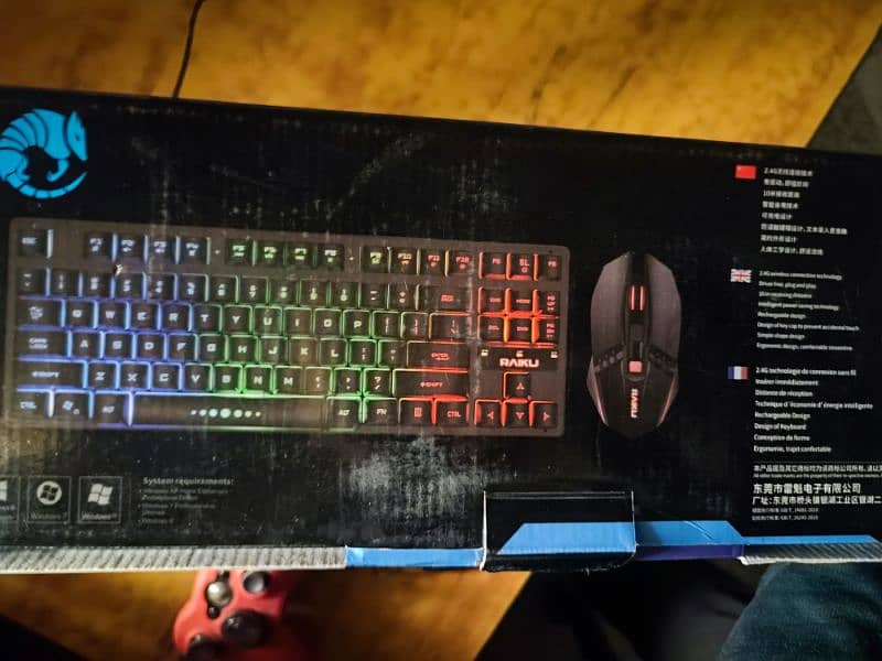 Raiku R905 Gaming Wirleless Keyboard and Mouse set 0