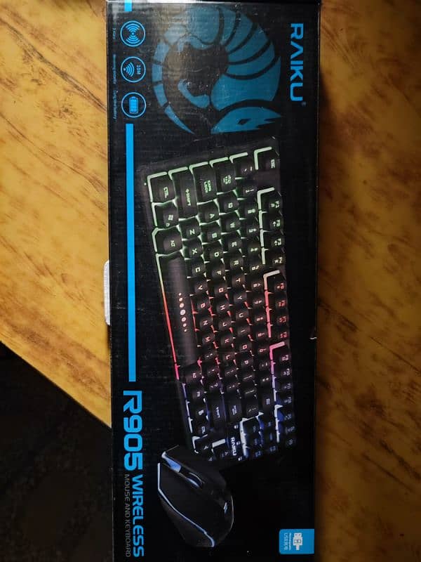 Raiku R905 Gaming Wirleless Keyboard and Mouse set 2