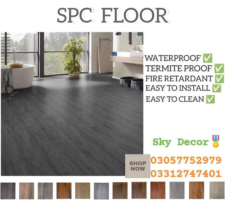 Vinyl flooring In karachi / Spc Flooring / Water Proof / Vinyl sheet 2