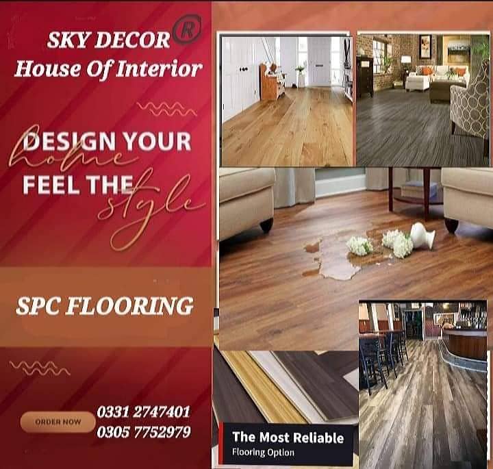 Vinyl flooring In karachi / Spc Flooring / Water Proof / Vinyl sheet 5