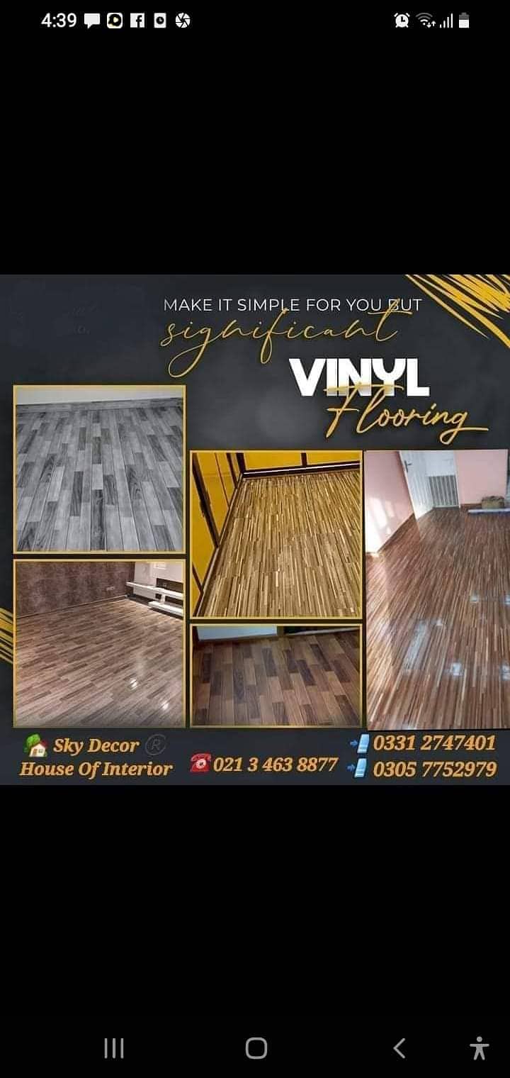 Vinyl flooring In karachi / Spc Flooring / Water Proof / Vinyl sheet 15