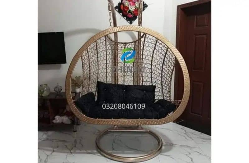 New Double Swing Chair Jhoola, Single & Double, Macrame Jhula, COD 0