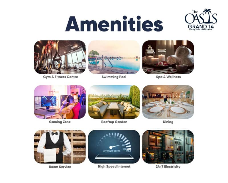 Book Your 2 Bed Luxury Apartment In Just 30 Lac Only in The Oasis Grand 14 Bahria Town Lahore 2