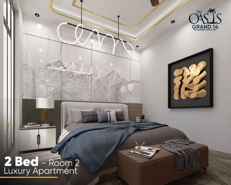 Book Your 2 Bed Luxury Apartment In Just 30 Lac Only in The Oasis Grand 14 Bahria Town Lahore 9