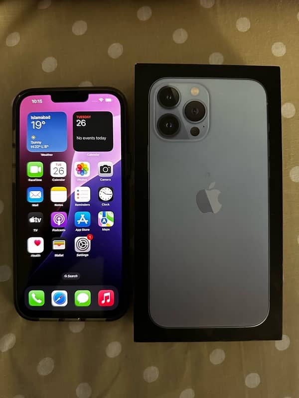 iPhone 13 pro max 256gb, PTA APPROVED 2