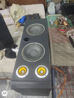 8 inch subwoofer with rexine box with tiuter