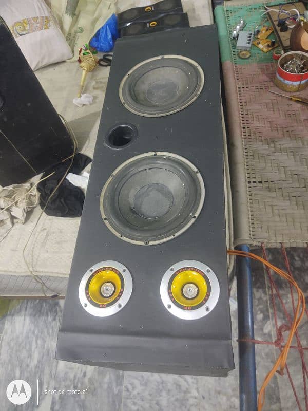 8 inch subwoofer with rexine box with tiuter 1