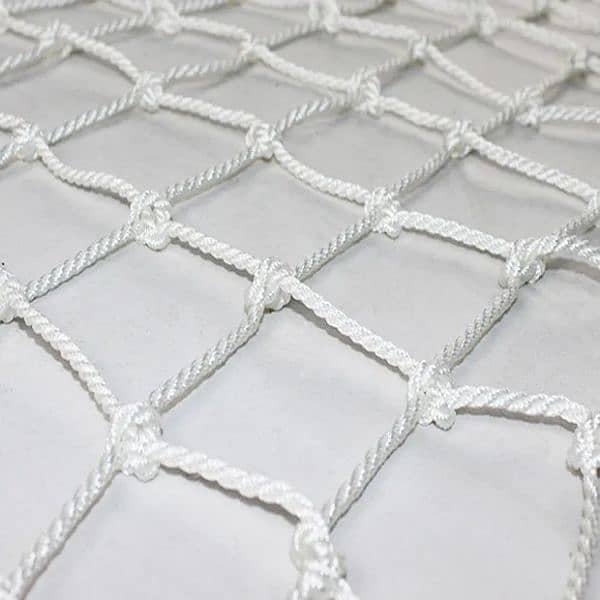 Heavy Duty Polyester Twisted Diamond Knoted Fall Protected Safety Nets 3