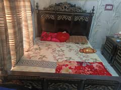 King size bed, side tables and dressing table