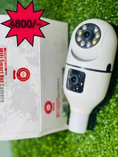 Wifi Camera | V380 Bulb Camera Double lense | cctv Cameras