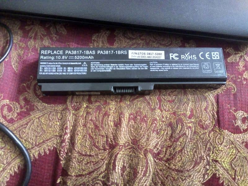 Toshiba laptop Battery 5200 mah battery for sale 0