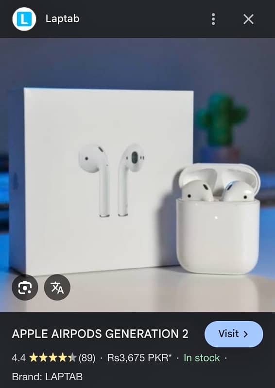 Original Apple Aipods 2nd generation 0