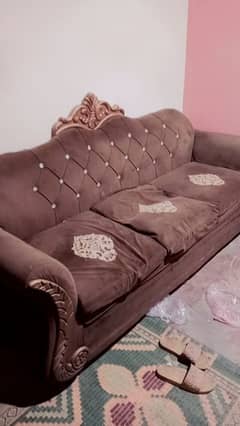 Sale urgently sofa set with 3 tables