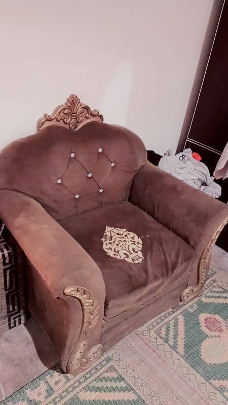 Sale urgently sofa set with 3 tables 1