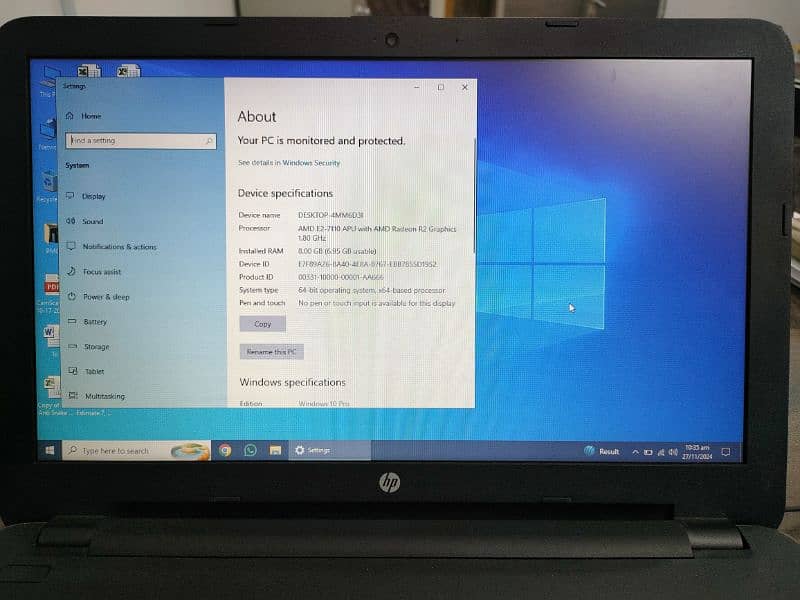 HP AMD E2-7110 APU Laptop for Sale 3