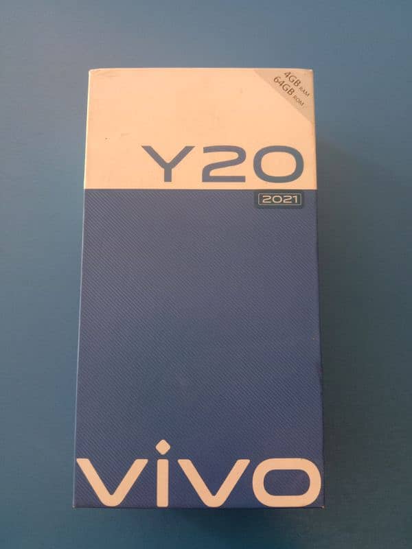 vivo y20 with box and charger condition 10x10 5