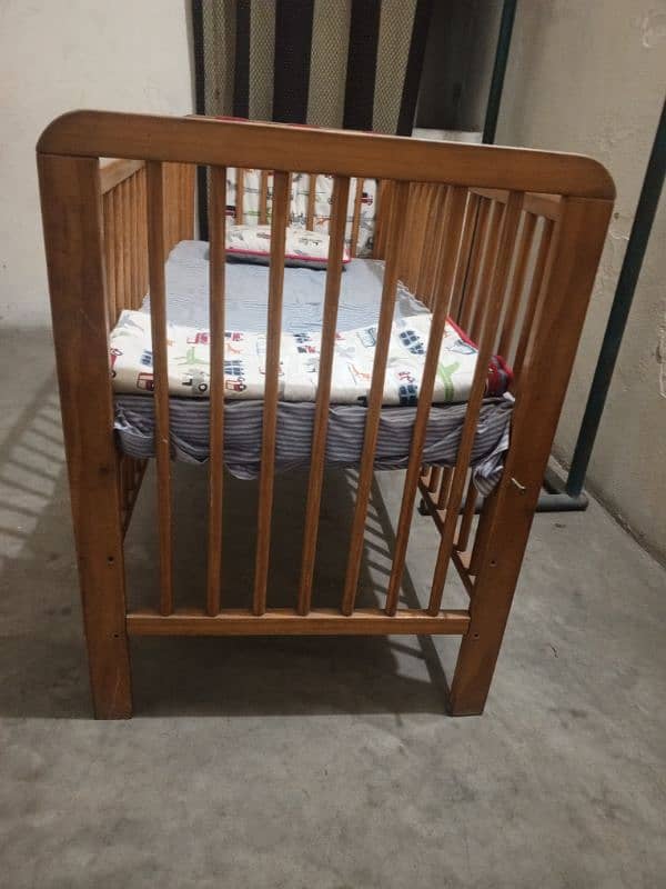 wooden Baby cot for sale with mattress 1