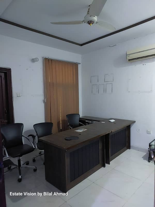 4 Marla 1st floor office available for rent in susan road link street Madina Town 0