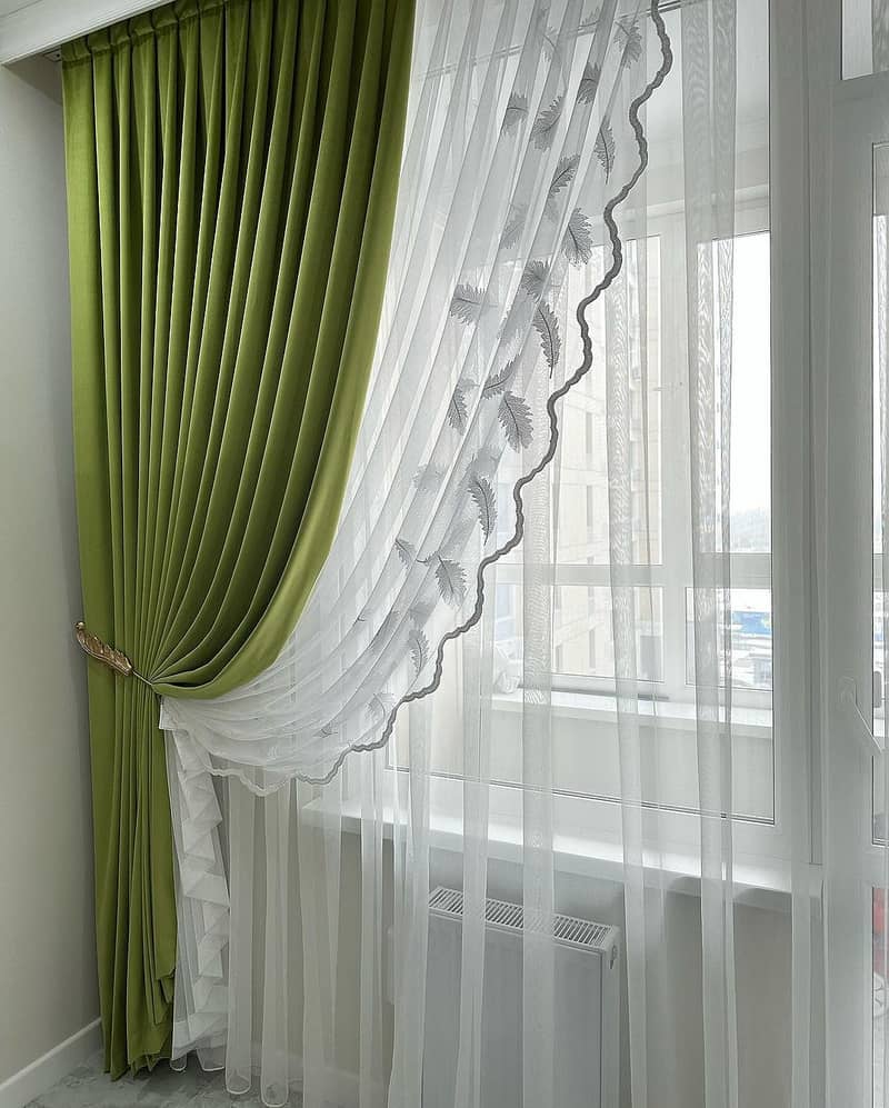 Curtains|Wall Poshish|wall design|Motif Blinds|Poshish 3