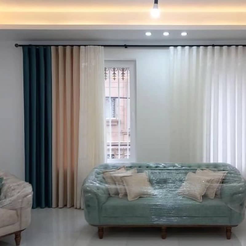 Curtains|Wall Poshish|wall design|Motif Blinds|Poshish 5