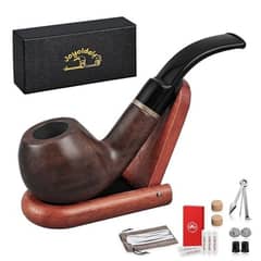 imported Joyoldelf Ebony Tobacco Pipe Set with Other Accessories